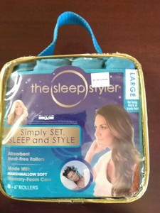 The Sleep Styler Hair Curlers Large Long Hair Rollers 8 Ct Package