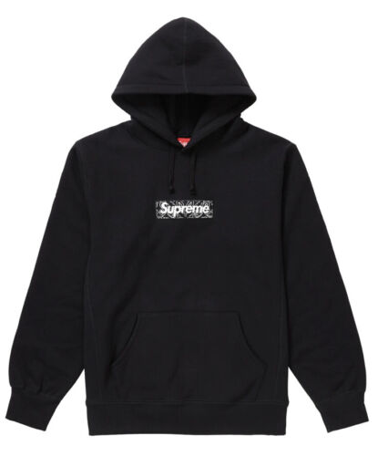 ⭐️ Supreme Bandana Box Logo Hoodie Black Size Medium ⭐️ | eBay