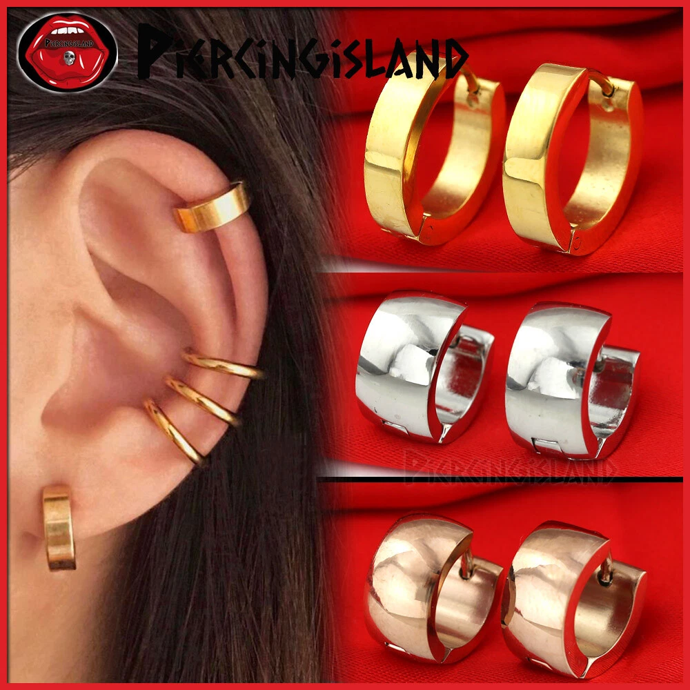 Mens gold deals sleeper earrings