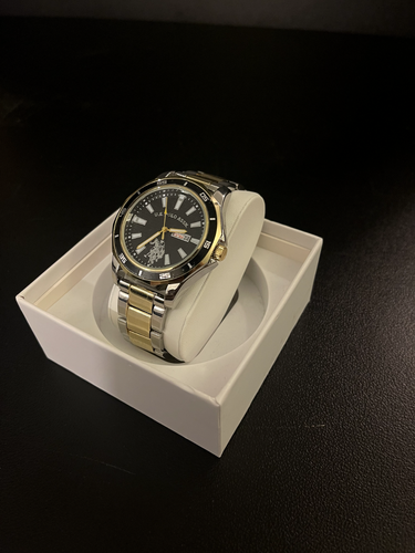 US Polo Assn. Black and Gold Mens Watch