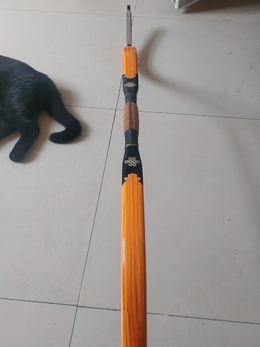 30-150lbs Traditioneller Recurvebogen Qing Bogen Langbogen Bogenschießen Jagd - Picture 8 of 10