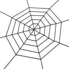 Spider Webs 5ft Black Halloween Decorations Plush Spiderweb Decor haunted house