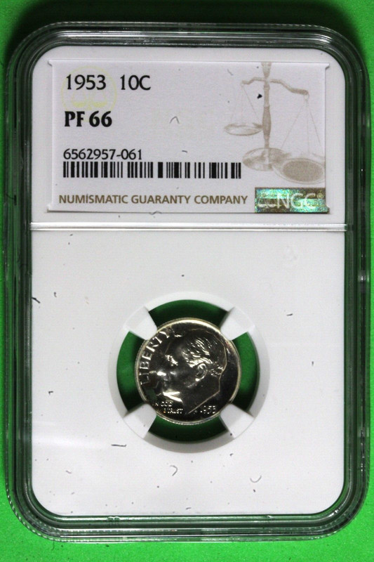 1953-P Proof NGC PF66 Roosevelt Dime #B36632
