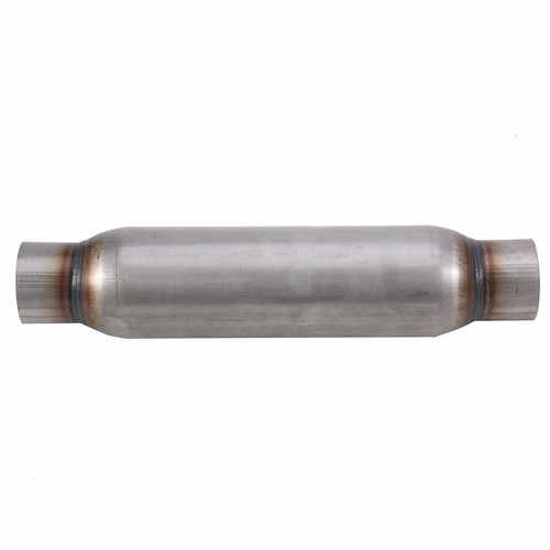 2.5" INCH Exhaust Hotdog Resonator Muffler Glass Pack 12" Long High Flow NEW - Picture 3 of 8