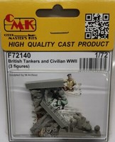 MW22 Cmk F72140 Britisch Tankers+Civilian Wwii 1/72 Figure
