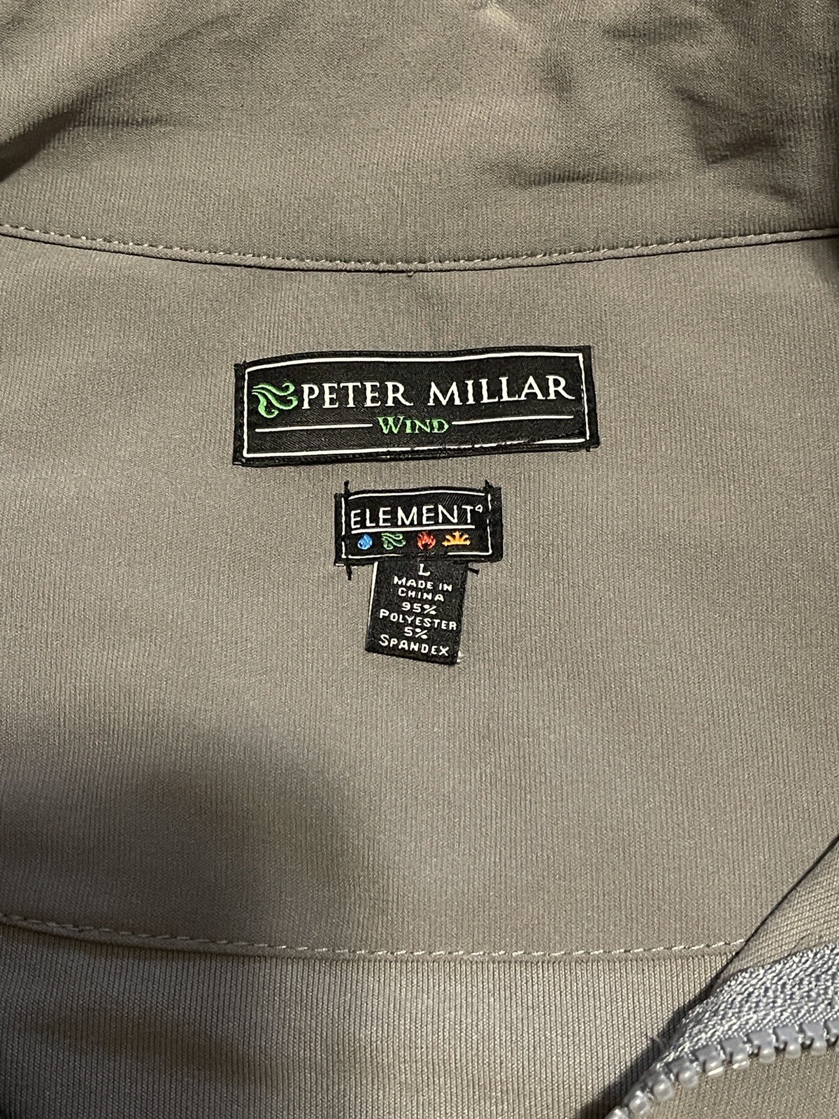 Peter Millar Element 4 Wind Jacket Mens Large Gra… - image 4