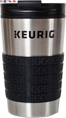 Keurig Travel Mug Fits K-Cup Pod Coffee Maker, 12 oz, Stainless Steel - Picture 8 of 12