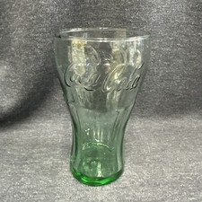 COCA-COLA 6 inch Bell Glass Green Embossed Coke