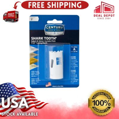 #ad Century 1 4 in Hex Shank Hole Saw Kit 17 Piece for Impact Drivers 5264 $28.01