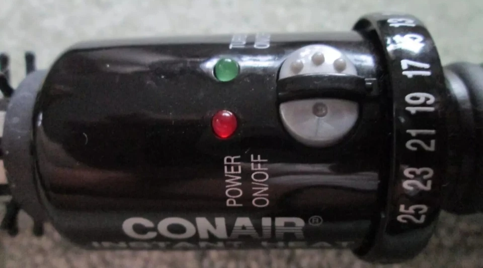 CONAIR INSTANT HEAT 3/4" CURLING IRON BRUSH 25 TEMPS & TURBO DUAL VOLT BC84N -ti - Image 4 of 4