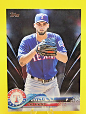2018 TOPPS SERIES 2 #404 ALEX CLAUDIO BLACK PARALLEL TEXAS RANGERS 45/67