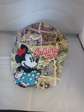 Disney Parks Minnie Mouse Authentic Hat Cartoon Strips Adjustable Adult SizeCap
