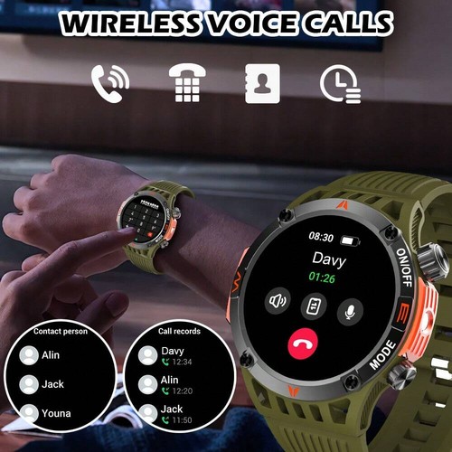 Smart Watch,Wireless Call, Waterproof,Compass,Fitness Tracker for Android & iOS - Picture 28 of 55