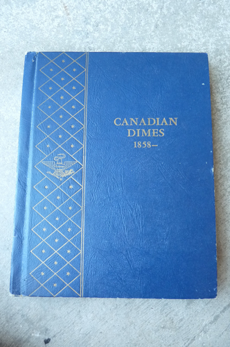 Whitman Canadian Dimes - 1858 to date, coin book/album, with coins
