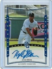Kyle Dean Auto /25 2014 Leaf Perfect Game Blue Autographs #A-KD1