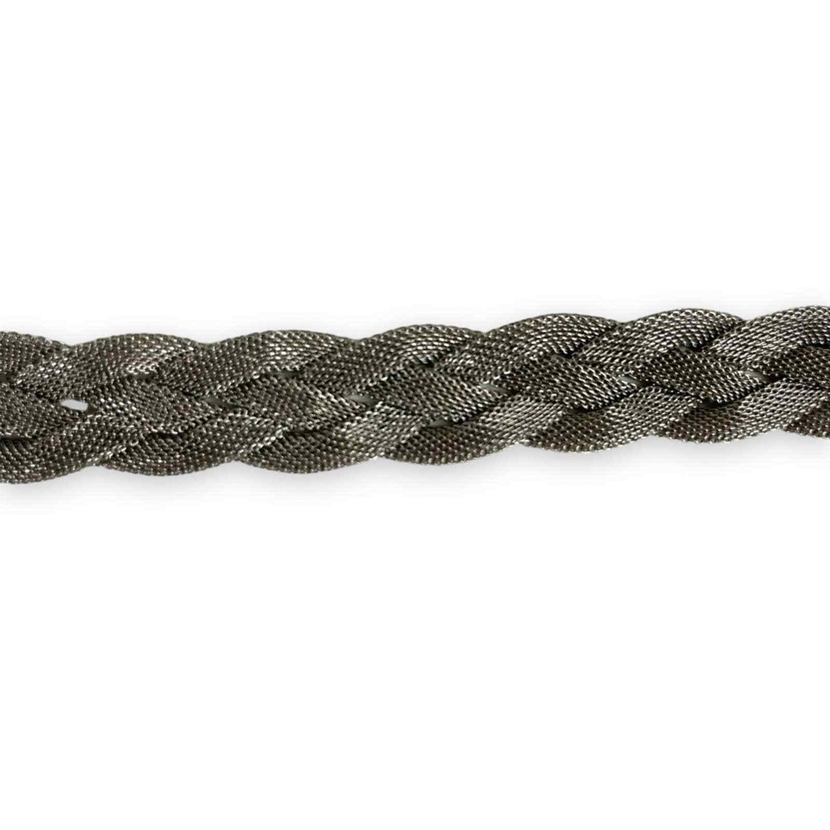 Metal Woven Chain Belt Silver Size 37 | eBay