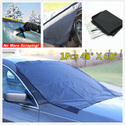 Magnetic Auto Car Windshield Snow Cover Ice Frost Sun Shade Protector Tarp Flap