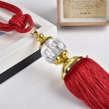 Nice Pair Luxury Curtain Holdbacks Rope Tie Backs Tassel Beaded Ball Decor