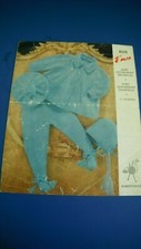 Emu Child's baby Set Knitting Pattern 8225