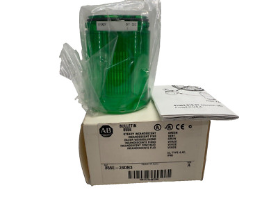 Allen Bradley 855E-24DN3 Green Tower Stack Light, 24V AC/DC Full Voltage - NMP