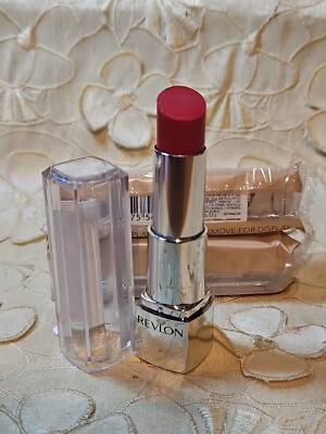 2-Revlon-Ultra HD-Lipstick- #840 Poinsettia-GREAT RED!! 0.1 OZ. EACH (X2)-SEALED