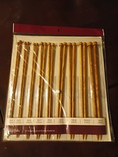 Knit Picks 10" Straight Sunstruck Knitting 16 Needle Set Wood NEW