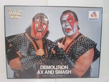 VINTAGE 1988 WWF DEMOLITION AX AND SMASH ORIGINAL POSTER TITAN SPORTS INC.