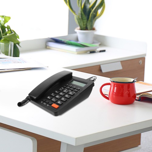 Business Fixed Phone Caller ID Telephone Home Office Landline Phone With Screen - Picture 11 of 12
