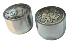 Custom all metal domed Indian/buffalo nickel