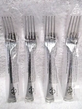 Lenox Portola Dinner Forks 8 1/4" Stainless 18/10 Glossy Brand New Set of 4
