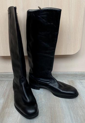 NEW! Soviet russian officer chrome boots Severohod size 42 Ш 2 wide 1975 NEW!