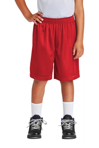 Sport-Tek YST510 Youth 100% Polyester Breathable Posicharge Classic Mesh Shorts - Picture 27 of 38