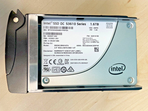 Intel DC S3610 Serie 1,6 TB 6G SATA 2,5" Solid State Drive SSD - SSDSC2BX016T4