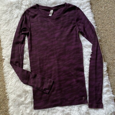 Under Armour Purple Camo Long Sleeve Thermal Top Size XS