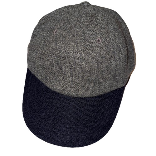 J. CREW Men's Gray 100% Wool Cap Hat Valley Mills Mallalieus England Mool