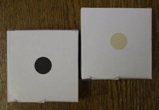 3/4" Round Self Adhesive Target Paster Set, 500 Black plus 500 Buff