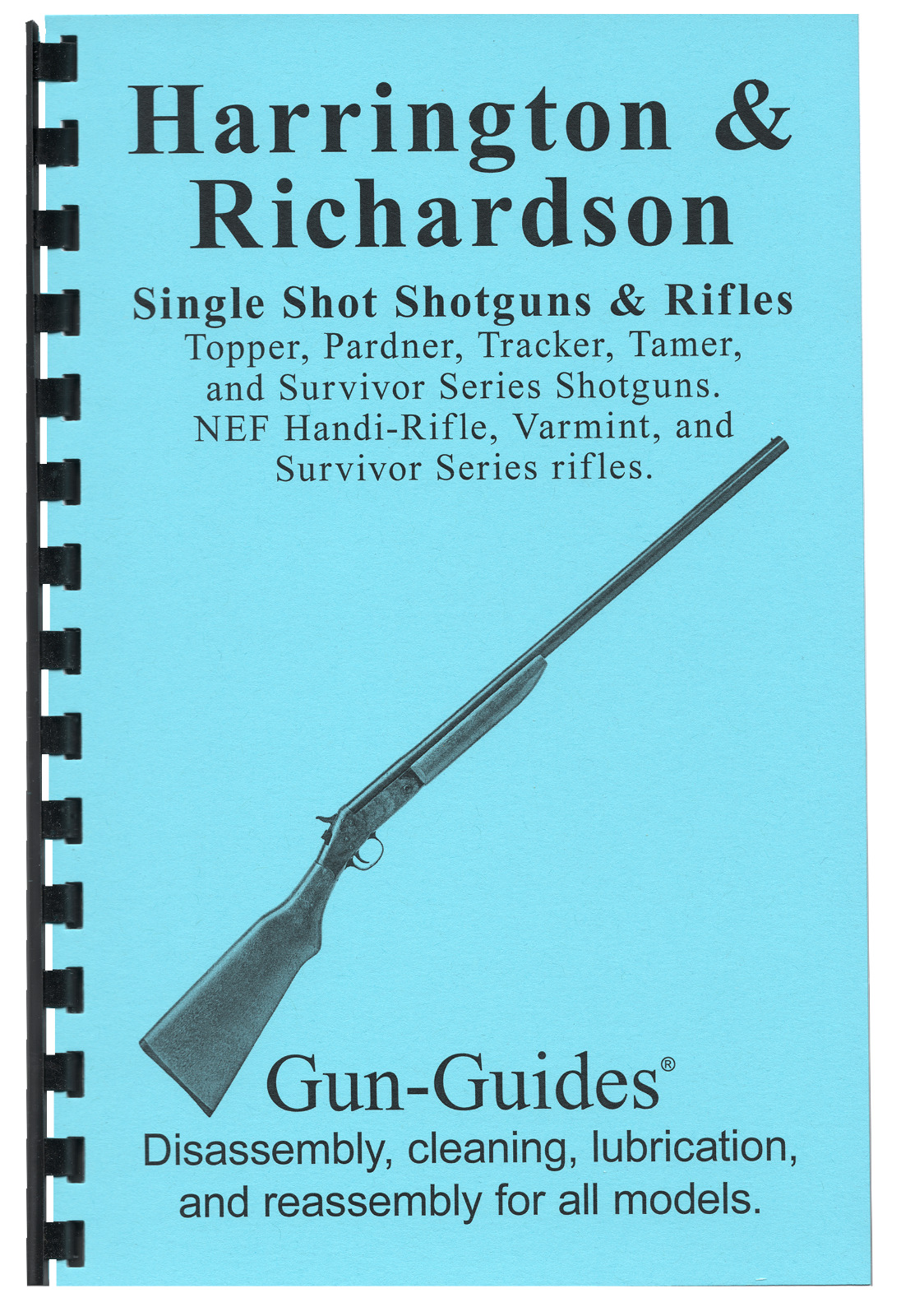 Harrington & Richardson H&R NEF Single Shotgun Rifle Gun-Guide Manual Book NEW