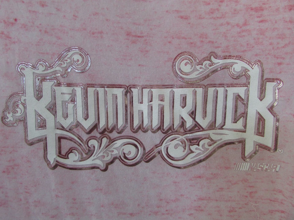 NASCAR Kevin Harvick Damas Camisa Rosa Pequeña Persecución Usada en Excelente Condición Foto 2 de 4