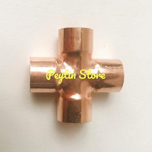 1 Stck. ID 6,35 ~ 35 x 0,8/1,0/1,2 mm rotes Kupferkreuz gleicher Durchmesser Vier-Wege-Stecker - Bild 2 von 3
