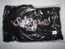 SUPREME Brush Logo Hooded Sweatshirt BLACK Men's Large NEW! F/W 2017 BOGO