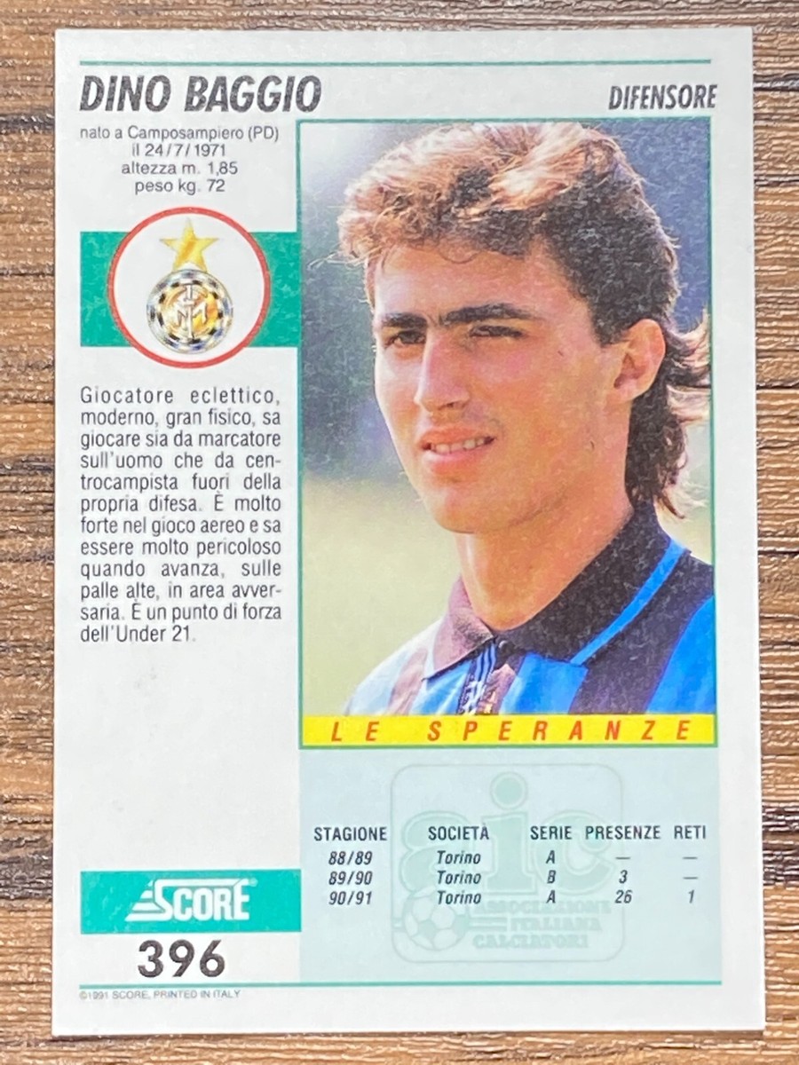 Score 92 Card Calcio Serie A Dino Baggio Inter Milan | eBay
