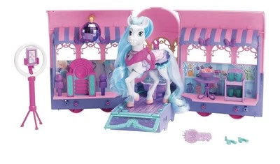 Wild Manes Horse Toys Perlas Clubhouse Trailer Playset Horse Doll Figure NEW
