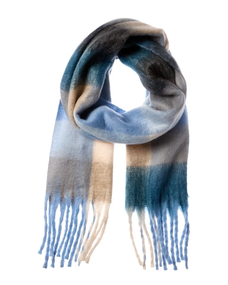 La Fiorentina Plush Scarf Women's Blue