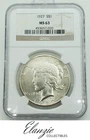 1927 Peace Silver Dollar NGC MS63