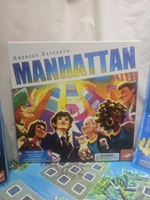 Manhattan Board Game – FoxMind 2017 Edition – Complete, Used – Tower-Building