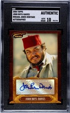 2008 Indiana Jones Heritage Autograph John Rhys-Davies Sallah SGC Auto Grade 10