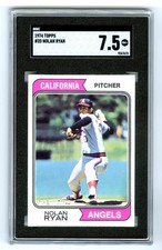 NOLAN RYAN~CALIF. ANGELS~1974 TOPPS SGC-7.5 NM+ (POP 145) WELL-CENTERED CARD #20