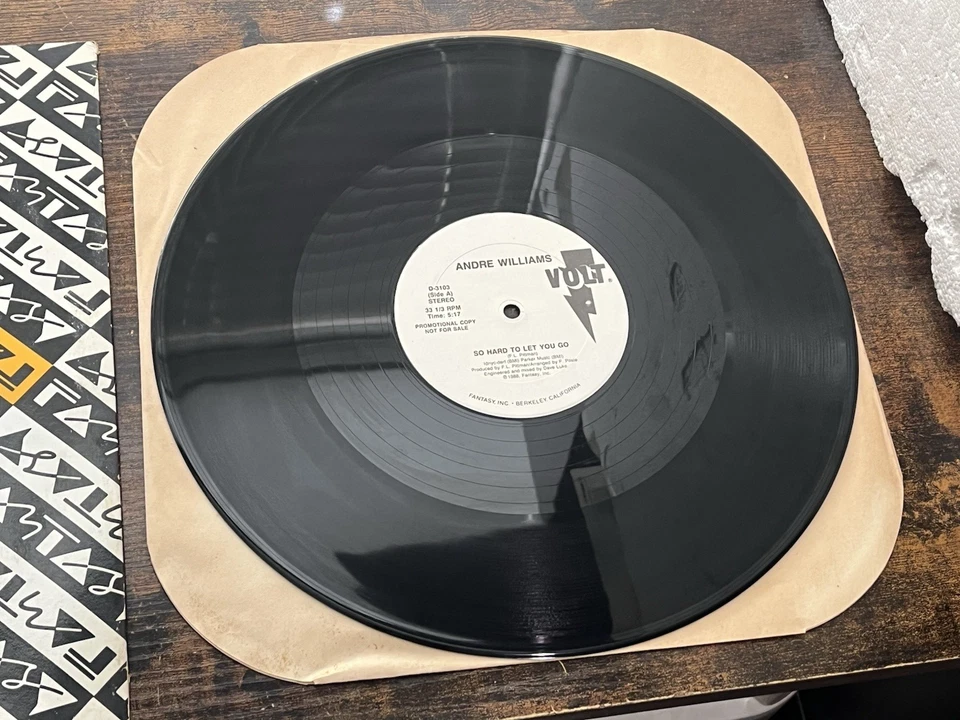 1988 Andre Williams So hard to let you go Single Promotional Copy SUPER RARE Foto 2 de 4