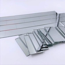 NUORUI 1" x 2" Glass Mosaic Rectangles Brick-Shaped Mirror Mosaic Tiles Pack...