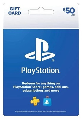 Sony Playstation Store $50 Psn Gift Card - Ps5 Ps4 Ps3. | Ebay